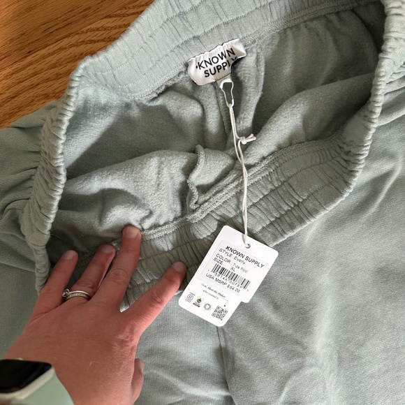 NWT Known Supply 100% Organic Cotton Everly Fleece Jogger Pants, XL fits XXL - Picture 7 of 10